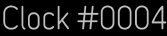Clock Catalog Number