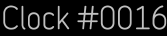 Clock Catalog Number