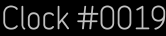 Clock Catalog Number
