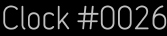 Clock Catalog Number