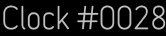 Clock Catalog Number