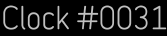Clock Catalog Number