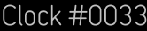 Clock Catalog Number