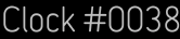 Clock Catalog Number