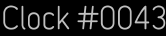 Clock Catalog Number
