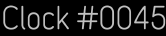 Clock Catalog Number