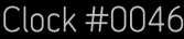 Clock Catalog Number