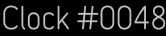 Clock Catalog Number