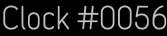 Clock Catalog Number
