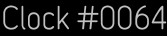 Clock Catalog Number