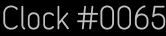 Clock Catalog Number