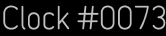 Clock Catalog Number