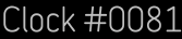 Clock Catalog Number