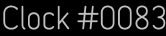 Clock Catalog Number