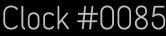 Clock Catalog Number