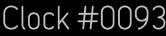 Clock Catalog Number