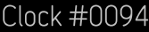 Clock Catalog Number