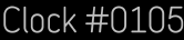 Clock Catalog Number