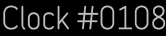 Clock Catalog Number