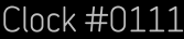 Clock Catalog Number