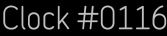 Clock Catalog Number