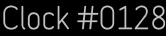 Clock Catalog Number