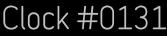Clock Catalog Number
