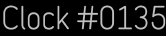 Clock Catalog Number