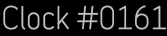 Clock Catalog Number