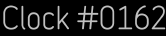Clock Catalog Number