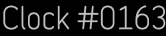 Clock Catalog Number