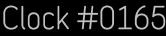 Clock Catalog Number