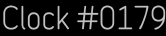 Clock Catalog Number