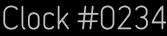 Clock Catalog Number