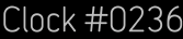 Clock Catalog Number