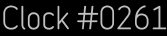 Clock Catalog Number