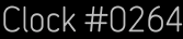 Clock Catalog Number