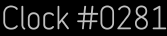 Clock Catalog Number