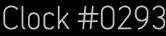 Clock Catalog Number
