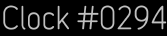 Clock Catalog Number