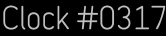 Clock Catalog Number