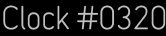 Clock Catalog Number