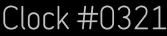 Clock Catalog Number