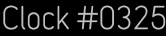Clock Catalog Number