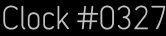 Clock Catalog Number