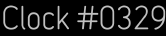 Clock Catalog Number