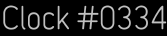 Clock Catalog Number