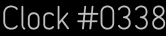 Clock Catalog Number