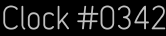 Clock Catalog Number