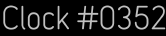 Clock Catalog Number